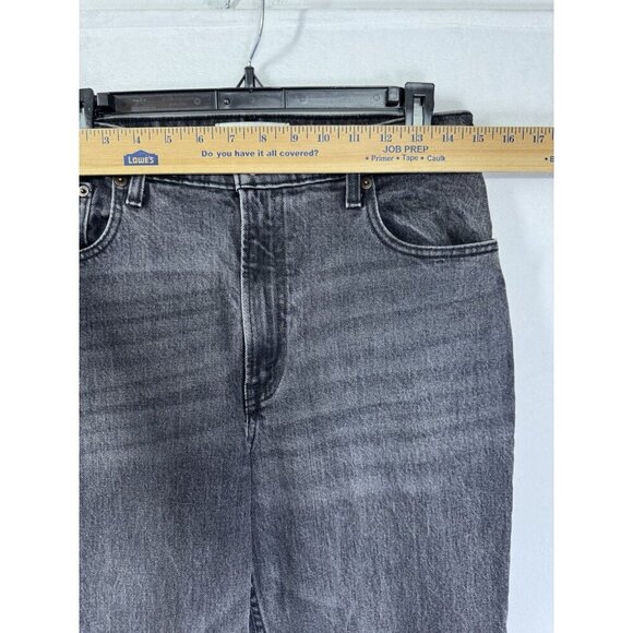 Abercrombie & Fitch Jeans Womens 28/6R Black 90s Straight Ultra High Rise Denim - Picture 6 of 9